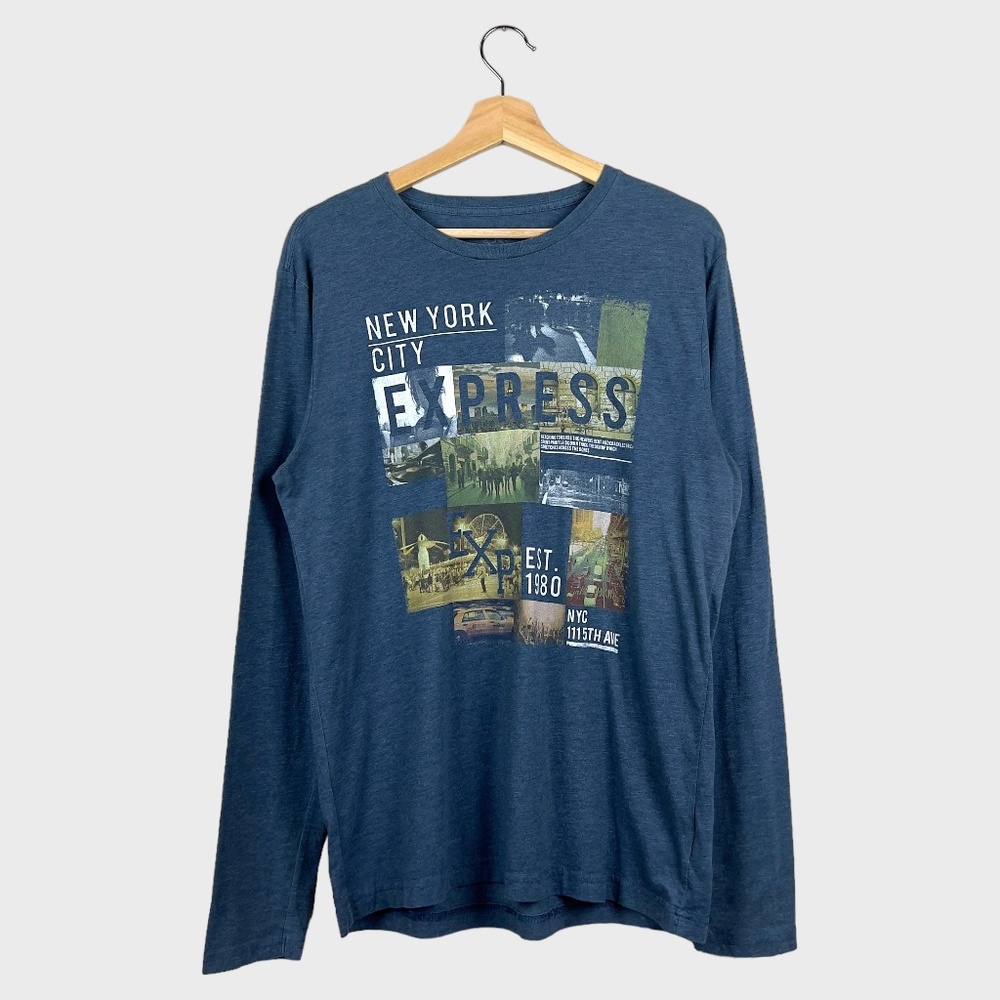 Express Graphic Design Long Sleeve T-Shirt